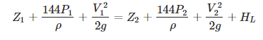Bernoulli equation
