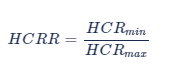 Heat Capacity Rate Ratio (HCRR)